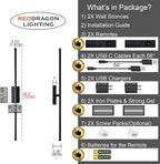 Easy Install Peel and Stick on Battery Operated Wall Sconces Set of 2 - Image 6