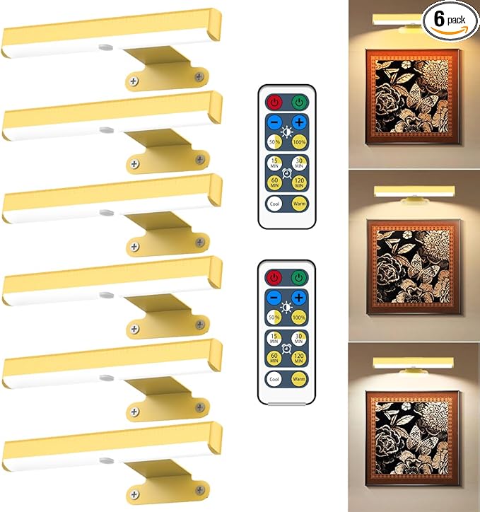 6Pack Wireless Picture Light by EUIOKUN