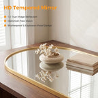 OLIXIS 20x30 Inch Arched Gold Bathroom Mirror - Image 4