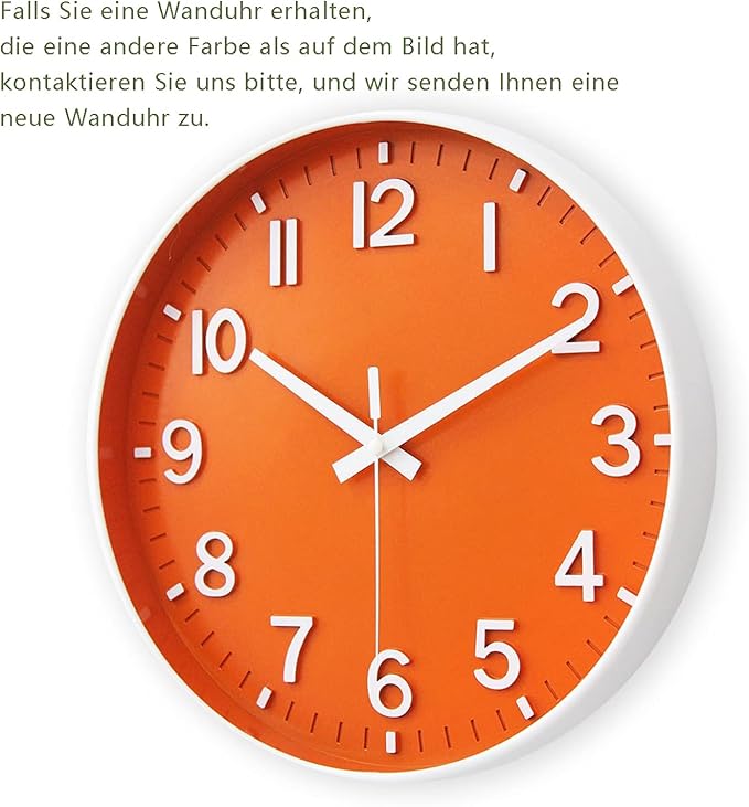 HZDHCLH Wall Clocks Battery Operated, 12 inch Silent Non Ticking Modern Wall - Image 3
