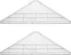 evron Corner Mounting Shelf Set of 2 – Easy to Install Floating Wall Shelves by evron