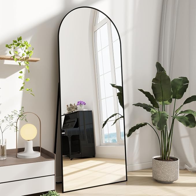 Dewfig Arched Full Length Mirror, Full Body Mirrors - Image 3