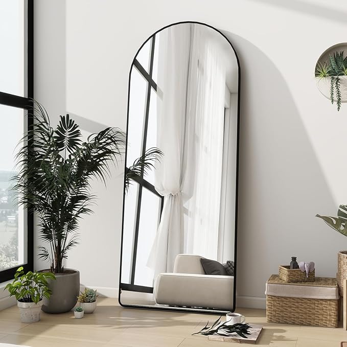 Degfig Arched Full Length Mirror, Full Body Mirrors - Image 3