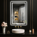 LOAAO 20"x30" LED Mirror for Bathroom, Lighted Bathroom Mirror by LOAAO