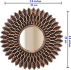 Retor OLD Gold Mirrors for Wall Pack of 3. Round. More Contemporary Sense.Rays - Image 5