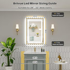 24x36 Inch LED Bathroom Mirror - Image 2