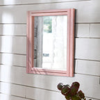 AAZZKANG Rectangle Mirror with Wood Framed Modern Farmhouse Hanging Wall - Image 4