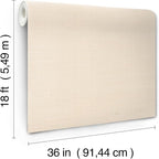 York Wallcoverings Natural Sisal Plaster Peel and Stick Grasscloth Wallpaper - Image 6