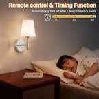 Battery Operated Wall Sconces Set Of 2, Wireless Battery Wall Light - Image 6