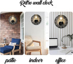 14 Inch Black and Gold Wall Clock - Image 6