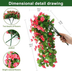 ZFProcess Artificial Fake Hanging Flowers Plants - Image 6