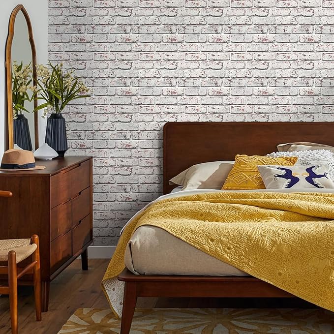 Commomy Faux Brick Peel and Stick Tiles - Image 2