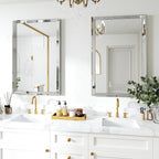 Chende 33"x49" Angled Retangular Decorative Wall Mirror - Image 7