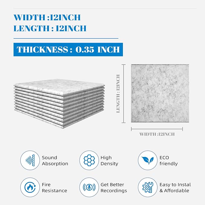 15 Pack Self-Adhesive Sound Proof Foam Panels - Image 2