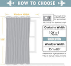 ChrisDowa Room Divider Curtain 108 Inches Long, Wide Blackout Sliding Door - Image 6