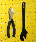 Wall Control Pegboard 32in x 16in Yellow Metal Pegboard Tool Board Panel - Image 6