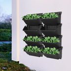 Vertical Wall Planter with 24 Pots, Hanging Garden Plant Flowerpot Holder - Image 5