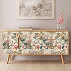 Jeweluck Floral Wallpaper Peel and Stick Vintage Floral Contact Paper Peel and - Image 3