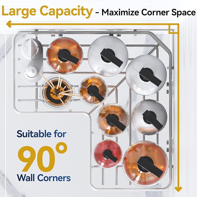 YASONIC Shower Caddy Corner, No Drilling Shower Organizer Corner - Image 3