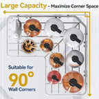 YASONIC Shower Caddy Corner, No Drilling Shower Organizer Corner - Image 3