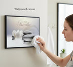 Floating Framed Zen Wall Art, Just Breathe Stone Poster Picture - Image 7