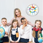 XFM Colorful Kids Wall Clocks Battery Operated 10 inch Silent Non Ticking Funny - Image 4