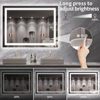 LOAAO 40X30 LED Bathroom Mirror - Image 4