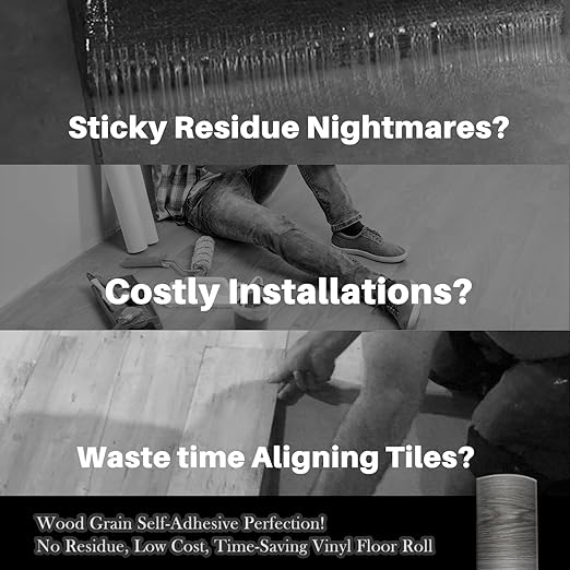 Wood Grain Peel and Stick Floor Tiles – 11.8” Width, Full Roll Length of 394" – - Image 5