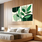 8 Pack Art Acoustic Panels Sound Absorbing Boho Botanical Leaf Orange Green - Image 5