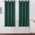 LEMOMO Dark Green Bedroom Blackout Curtains/52 x 63 Inch Long/Set of 2 Curtain by Lemomo