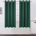 LEMOMO Dark Green Bedroom Blackout Curtains/52 x 63 Inch Long/Set of 2 Curtain by Lemomo