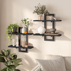 HOOBRO Floating Shelves, 15 Inch Wall Shelf Set of 2, Wall Mounted Storage - Image 8