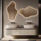 Modern Irregular LED Bathroom Mirror - Image 5