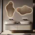 Modern Irregular LED Bathroom Mirror - Image 5
