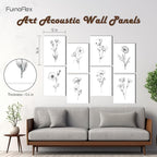FurnoFlexArt Acoustic Panels Tiles Decorative Room Sound Proof Foam Absorbing - Image 2
