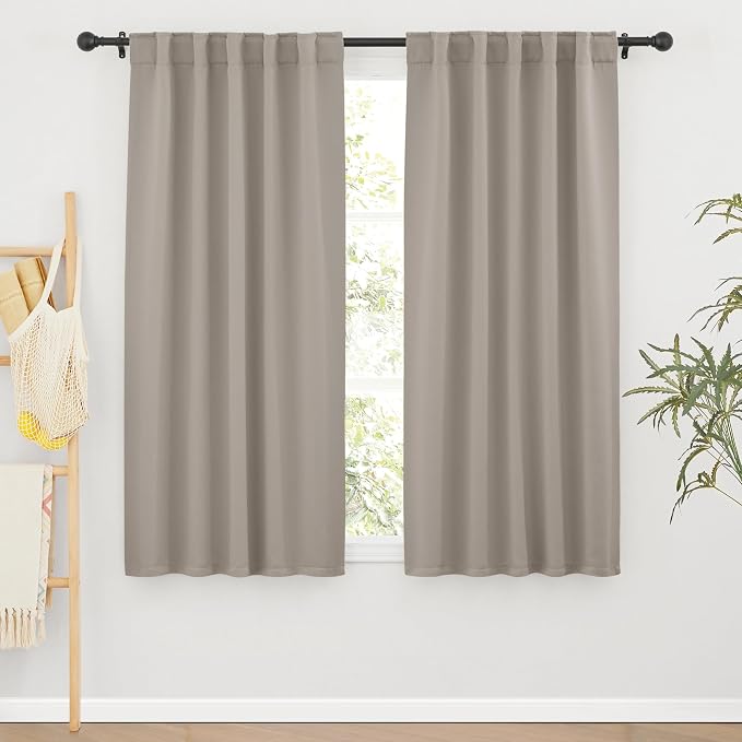 RYB HOME Blackout Curtains for Living Room, Privacy Thermal Insulating Window by RYBHOME