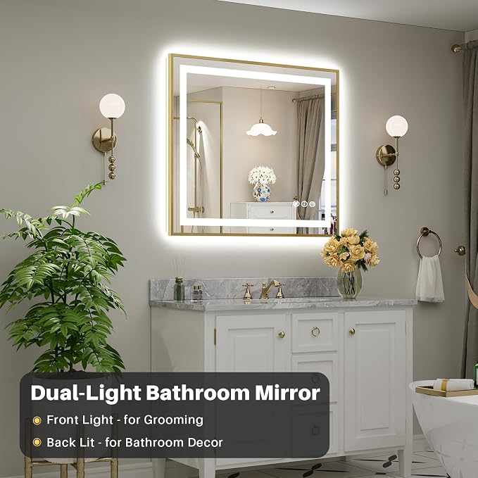 40x36 Inch LED Bathroom Mirror - Image 3