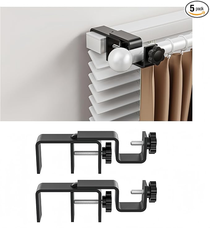 Over-Blinds Curtain Rod Brackets by onneka