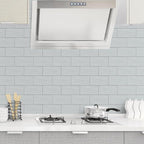 AULIGET 2-Piece Brushed Metal Peel and Stick Backsplash Tile, Laundry Room - Image 7