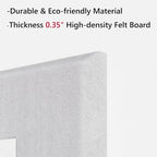 Neatsure Large Cork Board for Wall, 6 Panels Felt Tiles Tack Push Pin Board for - Image 4