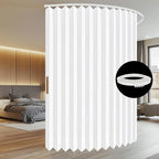 Room Divider Curtain Sets with Flexible Ceiling Track, Privacy Soundproof - Image 8