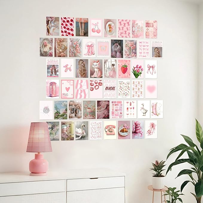 KBKBART 50Pcs Pink Coquette Room Decor Aesthetic Pictures, Cute Pictures Trendy - Image 5