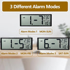 Maxstar Large Digital Wall Clock, Desktop/Wall Mounted - Image 6