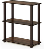 Furinno TURN-S-TUBE Storage Shelves, 3-Tier Book Shelf, Corner Shelf, Toolless - Image 6