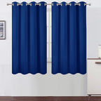LEMOMO Royal Blue Blackout Curtains 66 x 63 Inch Length/Set of 2 Curtain by Lemomo