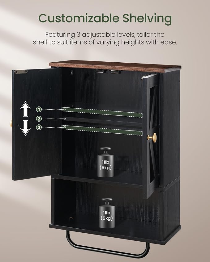 CHOEZON Bathroom Wall Cabinet, Medicine Cabinet - Image 7