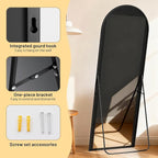 Simple Deluxe Arched Full Length Mirror, - Image 5