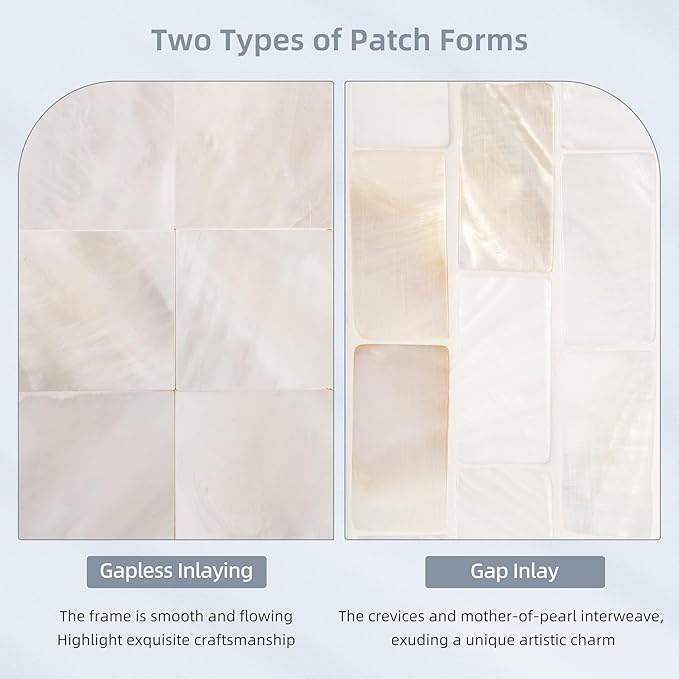 Tanmicoshomy White Shell Framed Rectangular Mirrors - Image 5