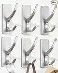pickpiff Stick on Hooks for Hanging, Extra Sticky 6KG, Coat Hook on Door for by pickpiff