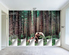 Forest Animals Bear wallpeper Kids Bedroom Woods wall Mural - Image 4
